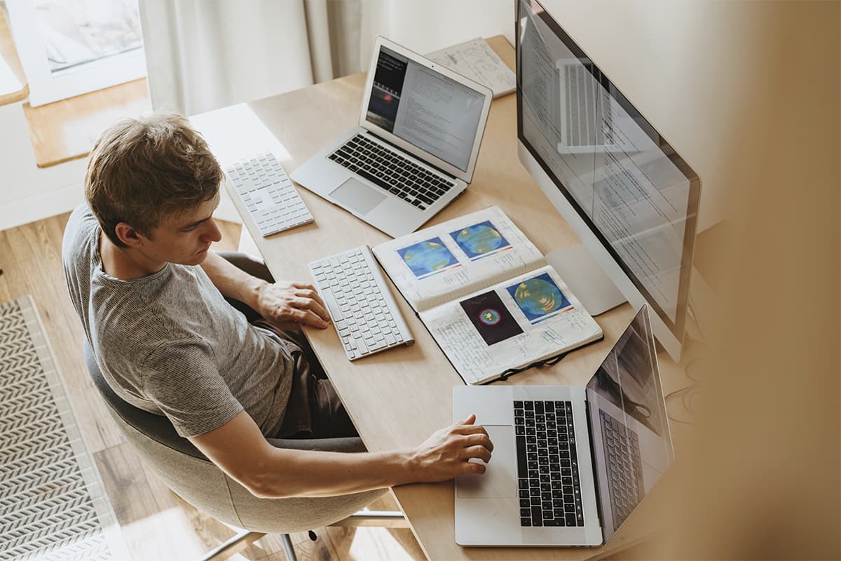 Man at the computer